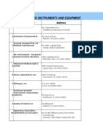 Manufacturers Instruments