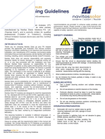 Solar Modules Cleaning Guidelines