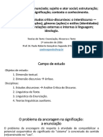 Módulos 01 e 02 - Texto Discurso Enunciação Enunciado Fundamentos de ACD