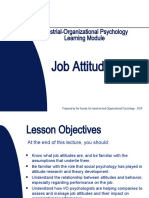 Industrial-Organizational Psychology Learning Module: Job Attitudes