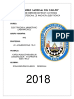 Informe Fisica III (Carga Almacenada en Un Condensador)