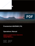 Premiertrak 400 - R400 (T4) Operations Manual Revision 1.0 (En)