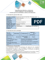 Guía de Actividades y Rúbrica de Evaluación - Tarea 4 - Realizar Ejercicios Termodinámica Química y Equilibrio Químico