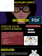 Tecnicas de Acopio de Informacion y de Dinamica