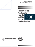 Aws c4.4 c4.4m 2004 Recommended Practices For Heat Shaping and Straightening With Oxyfuel Gas Heating