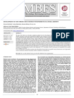 Development of Tofu Production Method With Probiotic Bacteria Addition