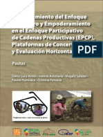 Fortalecimiento Del Enfoque de Genero y Empoderamiento en El Enfoque Participativo de Cadenas Productivas (EPCP), Plataformas de Concertacion y Evaluacion Horizontal. Pautas