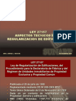 Regularizacion de Fabrica - Ley 27157