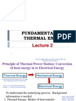 Fundamentals of Thermal Energy