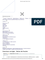 Exercices Corrigés - Séries de Fourier PDF