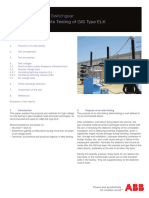 High Voltage On - Site Test GIS - Instruction