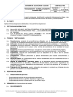 TAND-SGC-005 Procedimiento de Reclutamiento Personal