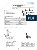 Compact Valve - 1/4: Series DS2 Manually Operated Valve - G1/4