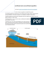 Confined and Unconfined Aquifers