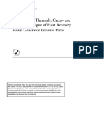 Thermal Stress Creep in HRSG Pressure Parts