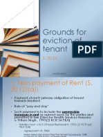 Grounds For Eviction of Tenant