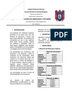 Reacciones de Aminoacidos y Proteinas 