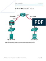 2.6.1.2 Lab - Securing The Router For Administrative Access PDF