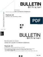 Fascicule 28 - Chaussées en Béton PDF