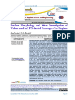 Surface Morphology and Wear Investigation of Valves Used in LPG-fueled Passenger Car Engines