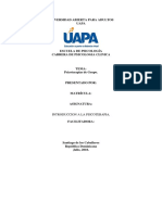 Tarea VI de Introduccion A La Psicoterapia.