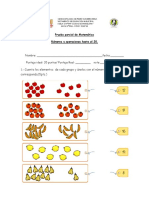 Prueba de Matematicas Numeros Hasta El 20