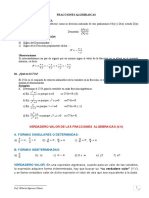 Fracciones Algebraicas