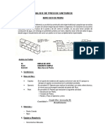 Analisis de Precios Unitarios