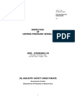 Inspection of Unfired Pressure Vessel Std-128