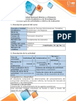 Guía de Actividades y Rúbrica de Evaluación - Tarea 4 - Comprender El Comportamiento de Los Agentes Económicos