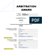 Arbitration Award 1