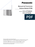 Panasonic KX HTS32 KX HTS824 Sistema Hibrido IP PBX Manual de Funciones v1.6