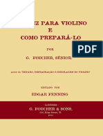 Verniz para Violino Por G. Foucher