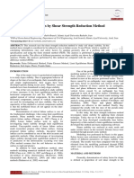 Slope Stability Analysis by Shear Strength Reduction Method: J C E U