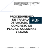 Procedimiento de Vaciado