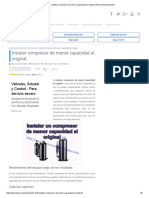 Instalar Compresor de Menor Capacidad Al Original - Aires Acondicionados