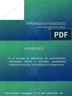 Aprendizaje Fisiológico