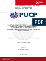 Donayre Chang Claudia Percepcion Sobre Estrés Laboral