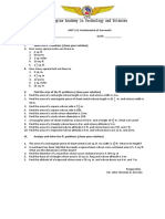 Long QUIZ I. Solve The Ff. Problems (Show Your Solution)