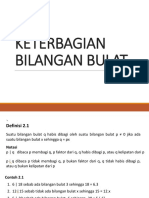 E. KETERBAGIAN BILANGAN BULAT