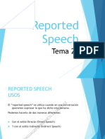 Tema 20 - Estilo Directo e Indirecto (Reported Speech)