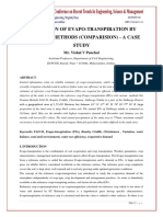 Estimation of Evapo-Transpiration by Differnet Methods (Comparision) - A Case Study