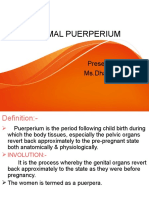 New NORMAL PUERPERIUM