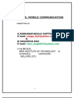 Wireless, Mobile Communication: K.Ranganayakulu Guptha E-Mail: & B.Vasudeva Rao E-Mail