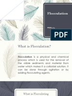 Flocculation: Prepared By: Esteban, Alyssa Rose C Class #13