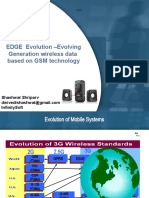 EDGE Evolution - Evolving Generation Wireless Data Based On GSM Technology