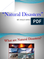 "Natural Disasters": By: Jully Ann C. Dumpit