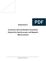 Experiment 7: Isomerism and Geometry - 1