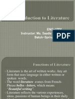 Functions of Literature & Relation To Life