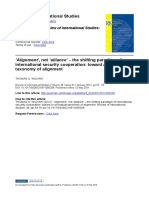 Alignment Not Alliance The Shifting Paradigm of International Security Cooperation Toward A Conceptual Taxonomy of Alignment